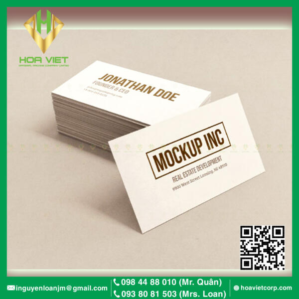 ép kim danh thiếp