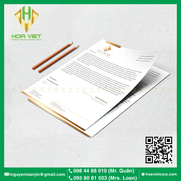 Ép kim giấy tiêu đề