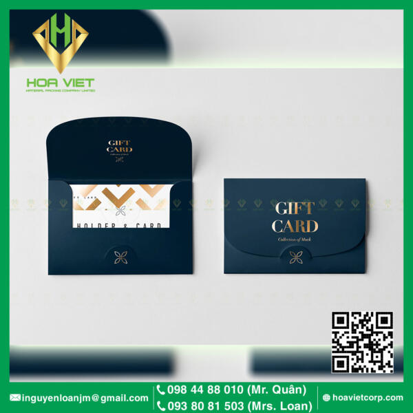 Ép nhũ thiệp mời