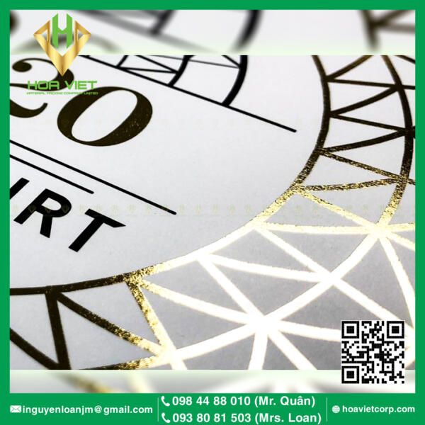 ép nhũ hộp giấy