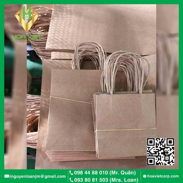 Dán Túi Giấy Kraft Thành Phẩm