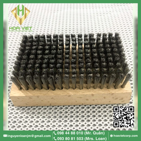 Bàn Chải Sắt Đế Gỗ