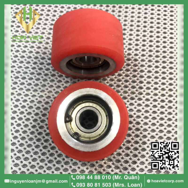 Trang chủ 29 Banh xe cao su do 43x25 2 bac dan 6000Z