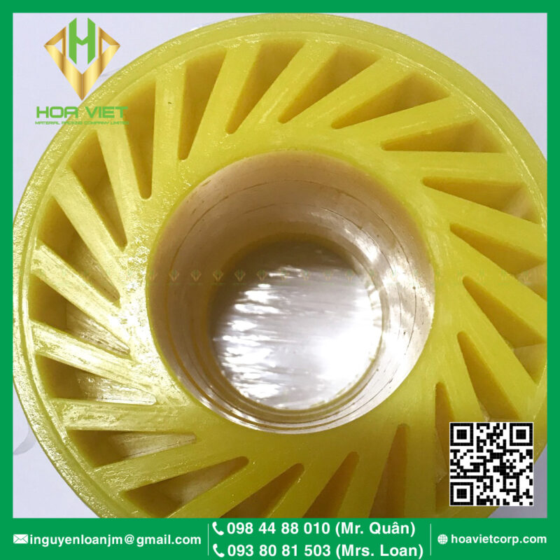 Trang chủ 25 Banh xe cao su vang 130x65x30