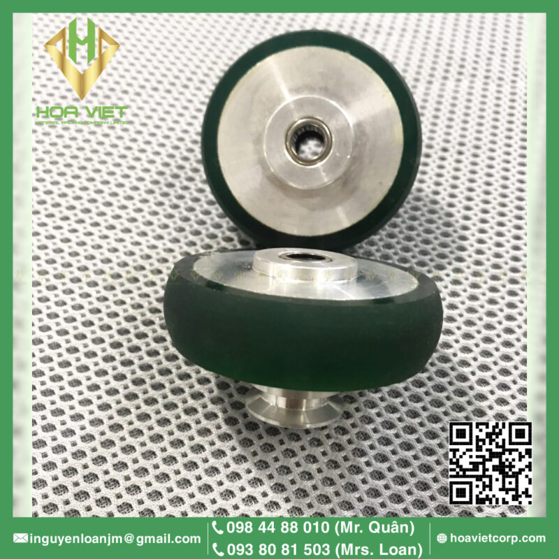 Banh xe nhua co ranh 60x16x8