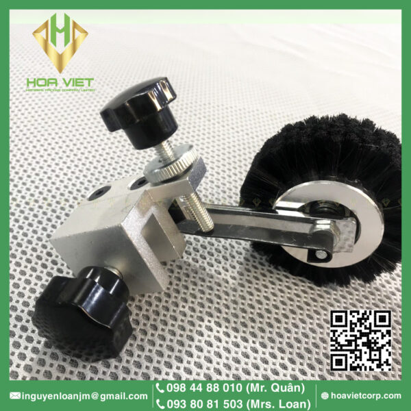 Bộ cùm nhôm bánh xe lông đen MHK