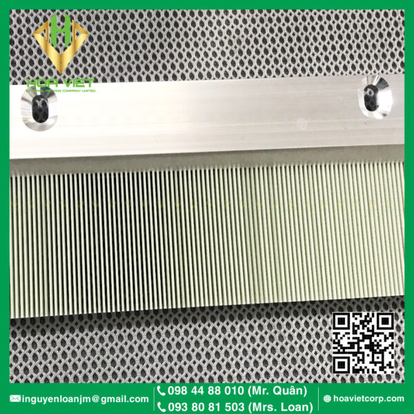 Lược Nhôm Trắng Đè Giấy 200x100