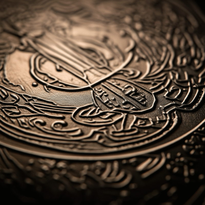 Ảnh cận cảnh màng vân nổi trên hộp quà cao cấp