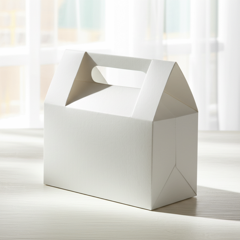 Hộp giấy có quai xách thiết kế tối giản